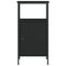 vidaXL Bedside Cabinet Black 41x31x80 cm Engineered Wood