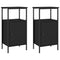 vidaXL Bedside Cabinets 2 pcs Black 41x31x80 cm Engineered Wood