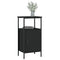 vidaXL Bedside Cabinets 2 pcs Black 41x31x80 cm Engineered Wood