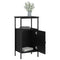 vidaXL Bedside Cabinets 2 pcs Black 41x31x80 cm Engineered Wood
