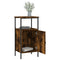 vidaXL Bedside Cabinet Smoked Oak 41x31x80 cm Engineered Wood