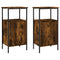 vidaXL Bedside Cabinets 2 pcs Smoked Oak 41x31x80 cm Engineered Wood
