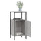 vidaXL Bedside Cabinet Grey Sonoma 41x31x80 cm Engineered Wood