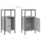 vidaXL Bedside Cabinet Grey Sonoma 41x31x80 cm Engineered Wood