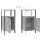 vidaXL Bedside Cabinets 2 pcs Grey Sonoma 41x31x80 cm Engineered Wood
