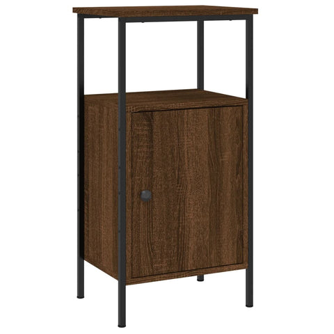 vidaXL Bedside Cabinet Brown Oak 41x31x80 cm Engineered Wood
