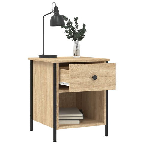 vidaXL Bedside Cabinet Sonoma Oak 40x42x50 cm Engineered Wood