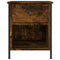 vidaXL Bedside Cabinet Smoked Oak 40x42x50 cm Engineered Wood