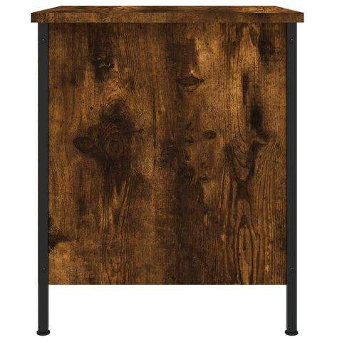 vidaXL Bedside Cabinet Smoked Oak 40x42x50 cm Engineered Wood