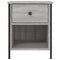 vidaXL Bedside Cabinet Grey Sonoma 40x42x50 cm Engineered Wood
