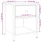 vidaXL Bedside Cabinet Grey Sonoma 40x42x50 cm Engineered Wood