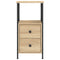 vidaXL Bedside Cabinet Sonoma Oak 34x35.5x70 cm Engineered Wood