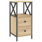 vidaXL Bedside Cabinets 2 pcs Sonoma Oak 34x35.5x70 cm Engineered Wood