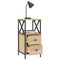 vidaXL Bedside Cabinets 2 pcs Sonoma Oak 34x35.5x70 cm Engineered Wood