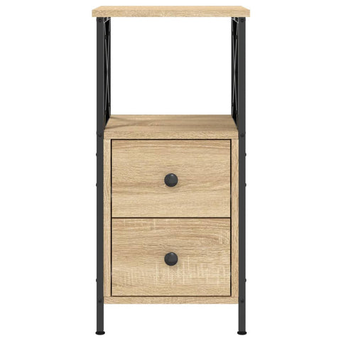 vidaXL Bedside Cabinets 2 pcs Sonoma Oak 34x35.5x70 cm Engineered Wood