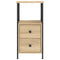 vidaXL Bedside Cabinets 2 pcs Sonoma Oak 34x35.5x70 cm Engineered Wood