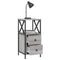 vidaXL Bedside Cabinets 2 pcs Grey Sonoma 34x35.5x70 cm Engineered Wood