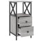 vidaXL Bedside Cabinets 2 pcs Grey Sonoma 34x35.5x70 cm Engineered Wood