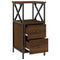 vidaXL Bedside Cabinet Brown Oak 34x35.5x70 cm Engineered Wood