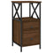 vidaXL Bedside Cabinets 2 pcs Brown Oak 34x35.5x70 cm Engineered Wood