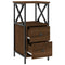 vidaXL Bedside Cabinets 2 pcs Brown Oak 34x35.5x70 cm Engineered Wood