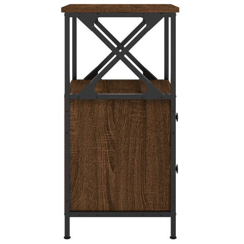 vidaXL Bedside Cabinets 2 pcs Brown Oak 34x35.5x70 cm Engineered Wood