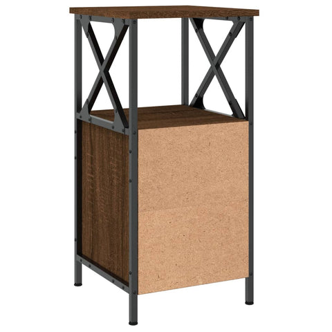 vidaXL Bedside Cabinets 2 pcs Brown Oak 34x35.5x70 cm Engineered Wood