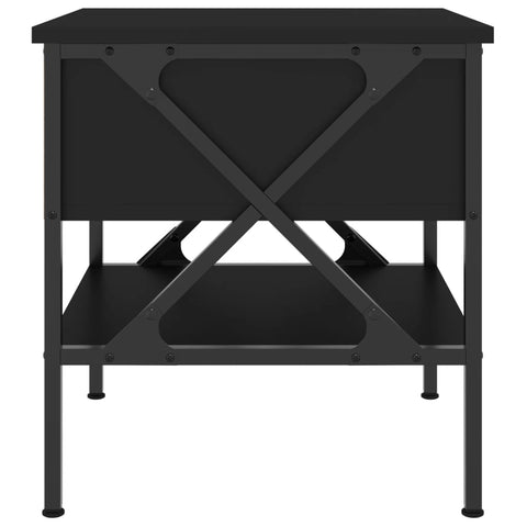 vidaXL Bedside Table Black 40x42x45 cm Engineered Wood