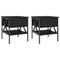 vidaXL Bedside Tables 2 pcs Black 40x42x45 cm Engineered Wood