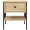 vidaXL Bedside Table Sonoma Oak 40x42x45 cm Engineered Wood