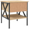 vidaXL Bedside Table Sonoma Oak 40x42x45 cm Engineered Wood