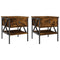 vidaXL Bedside Tables 2 pcs Smoked Oak 40x42x45 cm Engineered Wood