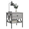 vidaXL Bedside Tables 2 pcs Grey Sonoma 40x42x45 cm Engineered Wood