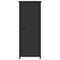 vidaXL Bedside Cabinets 2 pcs Black 32x42x80 cm Engineered Wood