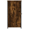 vidaXL Bedside Cabinet Smoked Oak 32x42x80 cm Engineered Wood