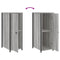 vidaXL Bedside Cabinet Grey Sonoma 32x42x80 cm Engineered Wood