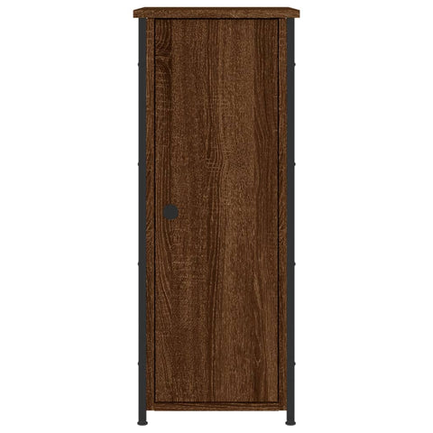 vidaXL Bedside Cabinet Brown Oak 32x42x80 cm Engineered Wood