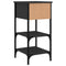 vidaXL Bedside Cabinets 2 pcs Black 34x36x70 cm Engineered Wood