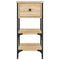 vidaXL Bedside Cabinets 2 pcs Sonoma Oak 34x36x70 cm Engineered Wood