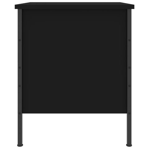 vidaXL Bedside Cabinet Black 40x42x50 cm Engineered Wood