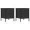vidaXL Bedside Cabinets 2 pcs Black 40x42x50 cm Engineered Wood