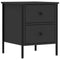 vidaXL Bedside Cabinets 2 pcs Black 40x42x50 cm Engineered Wood