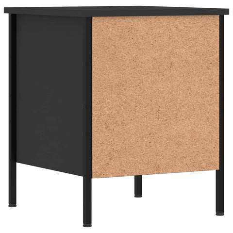 vidaXL Bedside Cabinets 2 pcs Black 40x42x50 cm Engineered Wood