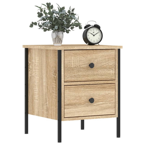 vidaXL Bedside Cabinet Sonoma Oak 40x42x50 cm Engineered Wood