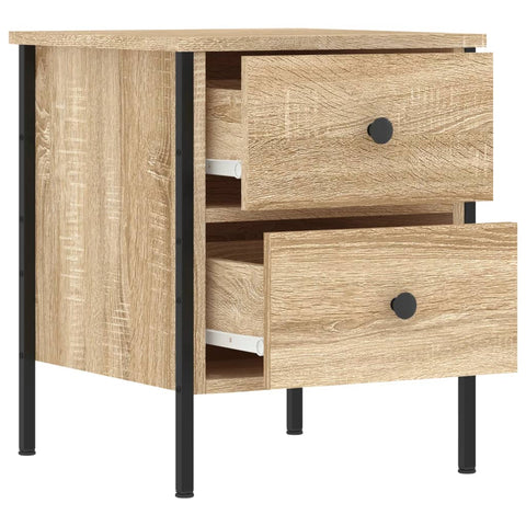 vidaXL Bedside Cabinet Sonoma Oak 40x42x50 cm Engineered Wood