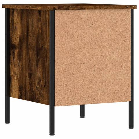 vidaXL Bedside Cabinets 2 pcs Smoked Oak 40x42x50 cm Engineered Wood