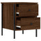 vidaXL Bedside Cabinets 2 pcs Brown Oak 40x42x50 cm Engineered Wood