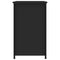 vidaXL Bedside Cabinet Black 40x36x60 cm Engineered Wood