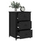 vidaXL Bedside Cabinets 2 pcs Black 40x36x60 cm Engineered Wood