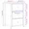 vidaXL Bedside Cabinet Sonoma Oak 40x36x60 cm Engineered Wood